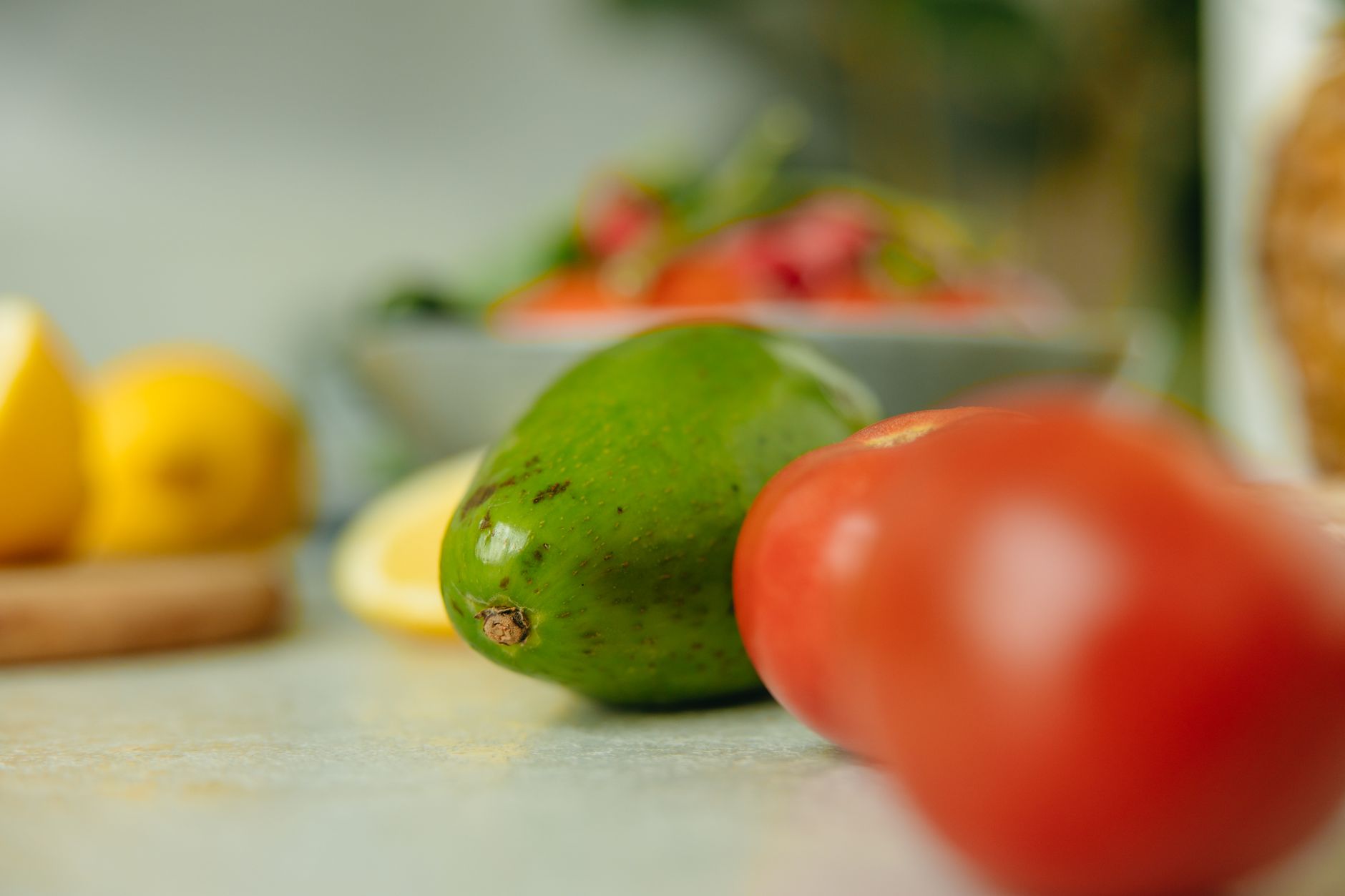 Étal de fruits et légumes de saison